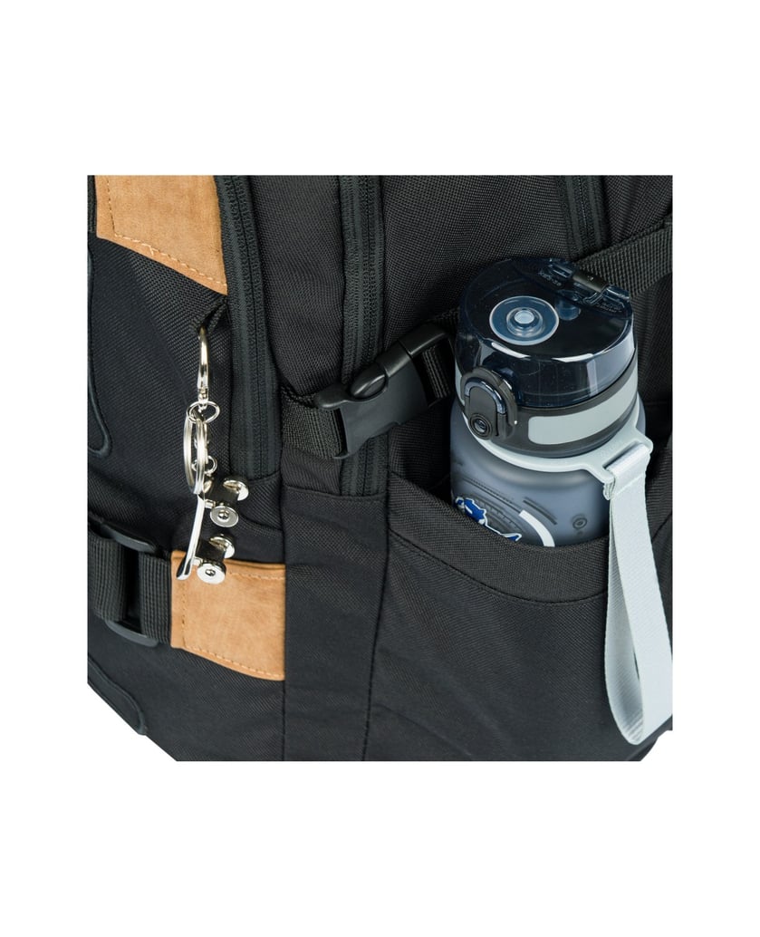 Baagl-Schulrucksack-Set-Skate-Darkness-5tlg.:-Schulrucksack,-Federmäppchen,-Turnbeutel,-Bauchtasche,-Laptophülle-schwarz