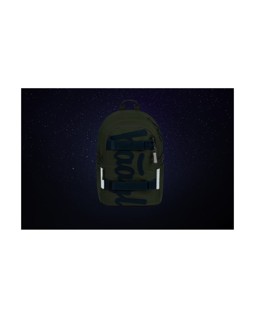 Baagl-Schulrucksack-Skate-Olive-grün