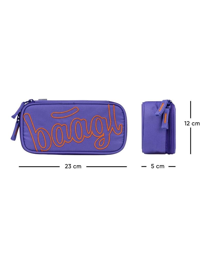 Baagl-Federmäppchen-Etui-Orange-lila