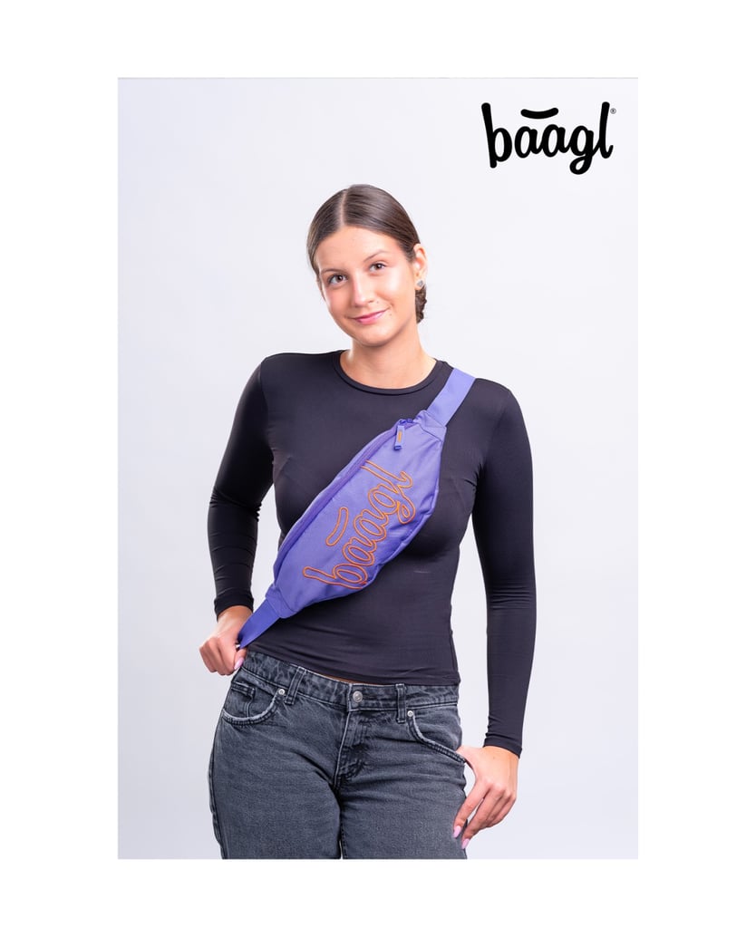 Baagl-Bauchtasche-Snap-Orange-lila