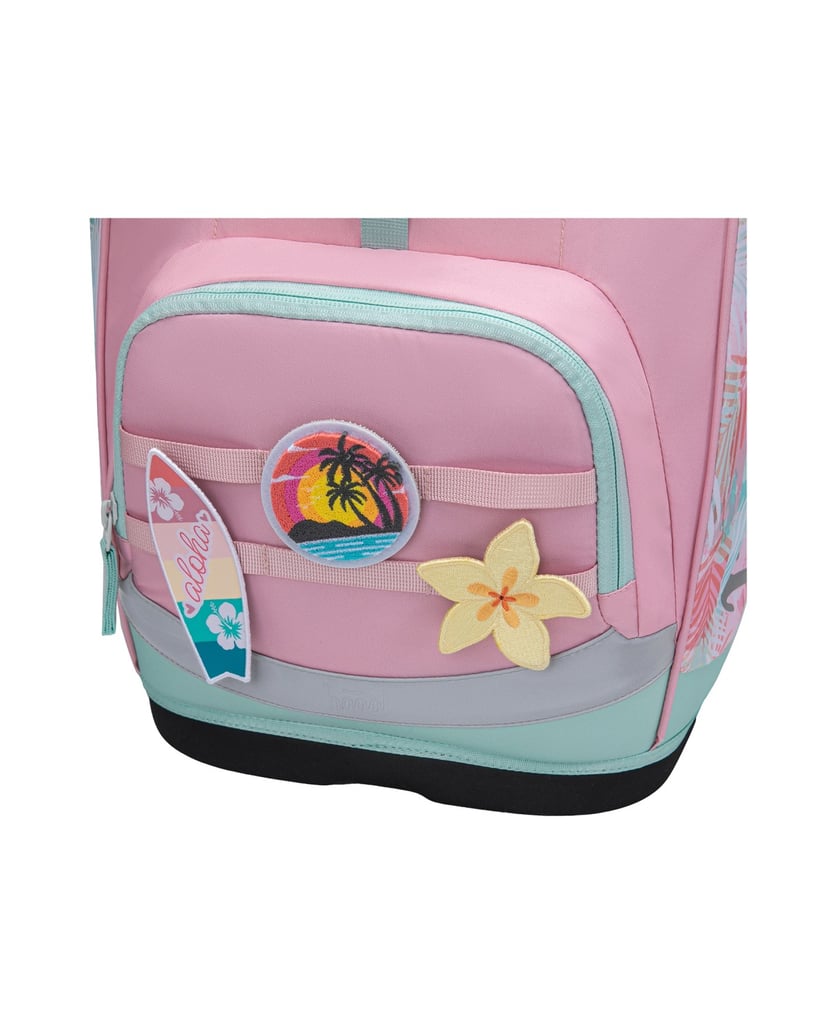 Baagl-Schulrucksack-Set-Airy-Plus-Sunset-3tlg.:-Schulrucksack,-Federmäppchen,-Turnbeutel-rosa