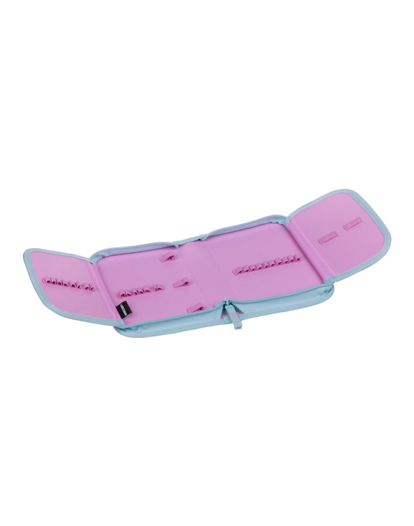Baagl-Schulrucksack-Set-Airy-Plus-Sunset-5tlg.:-Schulrucksack,-Federmäppchen,-Turnbeutel,-Schürze,-Brustbeutel-rosa