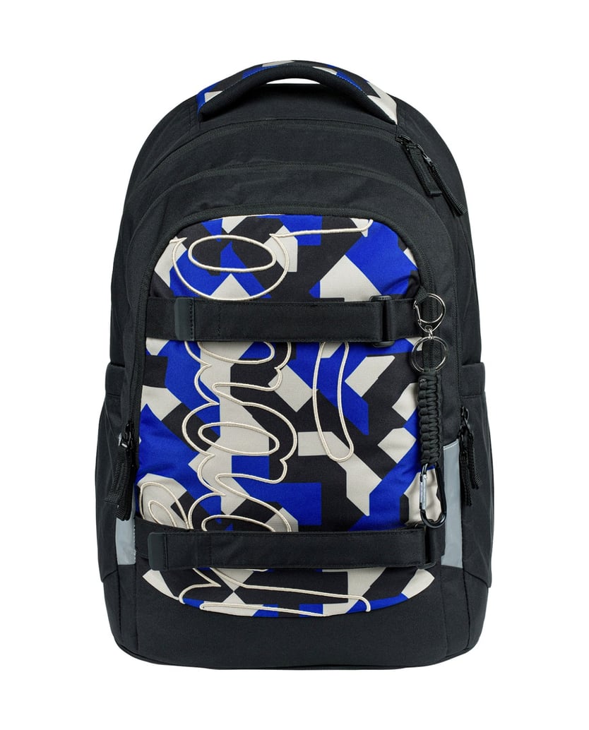Baagl-Schulrucksack-Set-Skate-Max-Variety-3tlg.:-Schulrucksack,-Federmäppchen,-Turnbeutel-schwarz