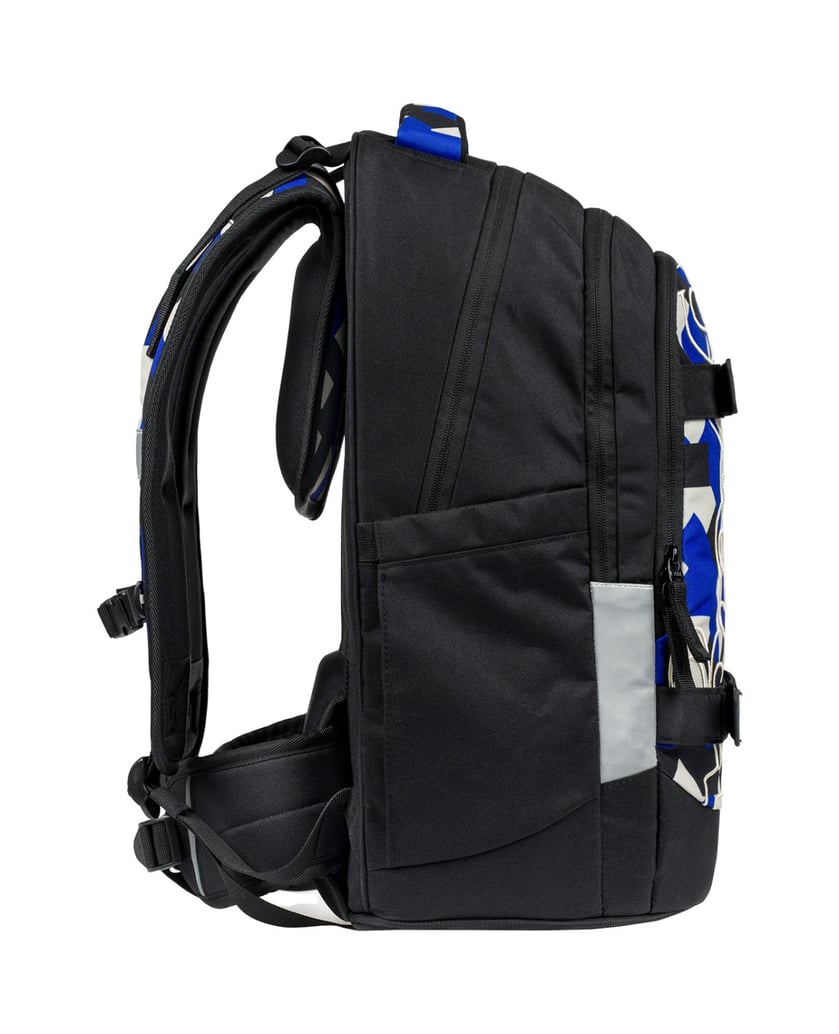 Baagl-Schulrucksack-Set-Skate-Max-Variety-3tlg.:-Schulrucksack,-Federmäppchen,-Turnbeutel-schwarz