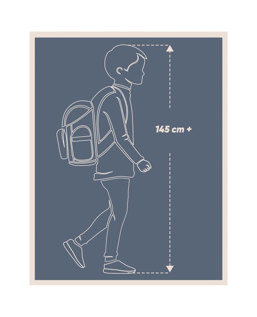 Baagl-Schulrucksack-Set-Coolmate-Lux-3tlg.:-Schulrucksack,-Federmäppchen,-Turnbeutel-blau