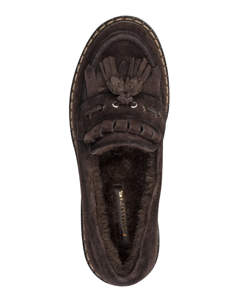 TAMARIS-nazúvacia-obuv-kombinovaná-hnedá