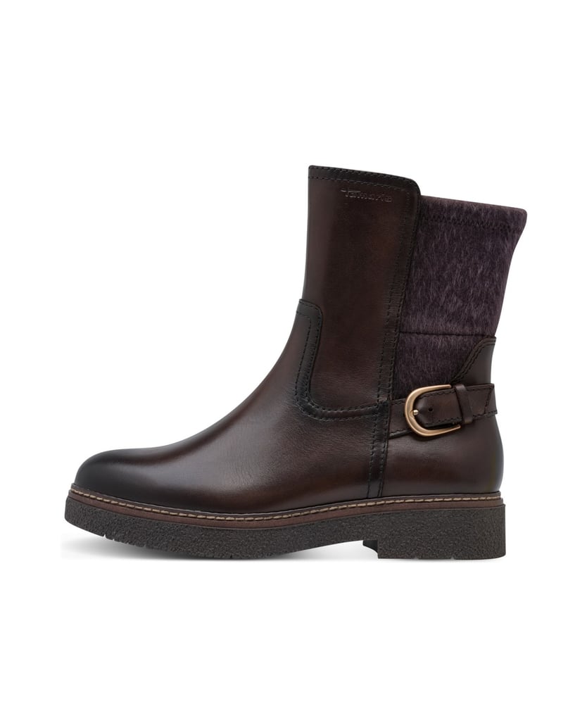 TAMARIS-Stiefelette-braun-kombiniert
