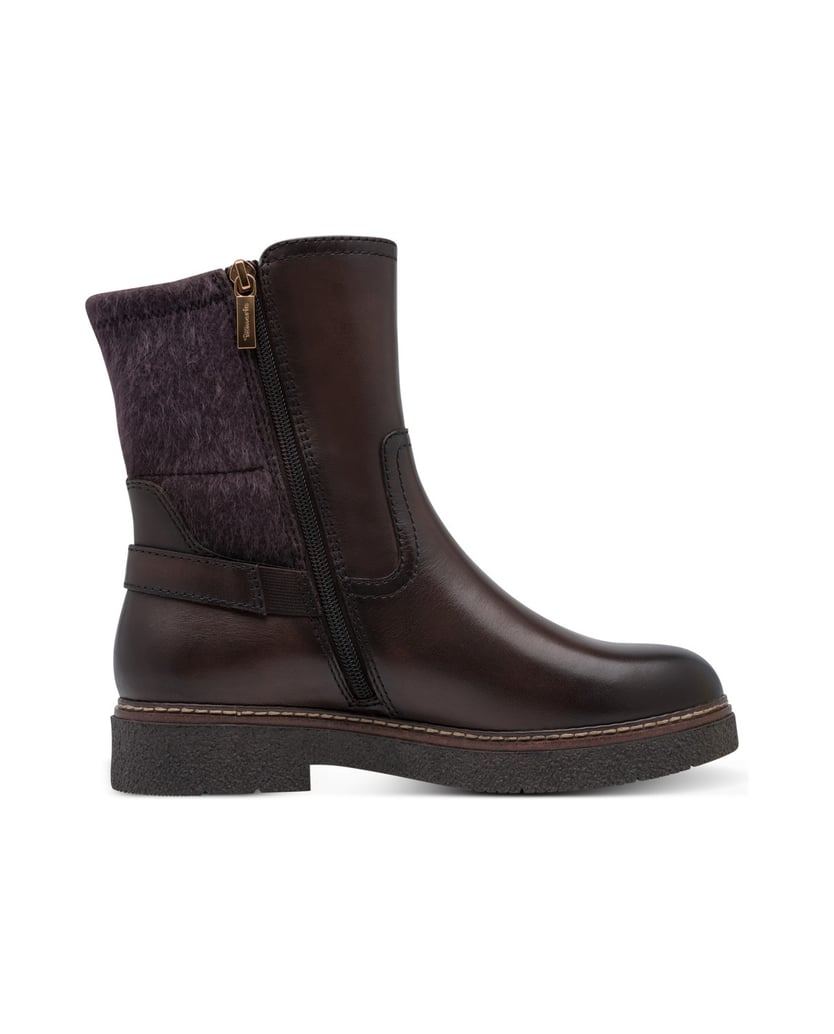 TAMARIS-Stiefelette-braun-kombiniert
