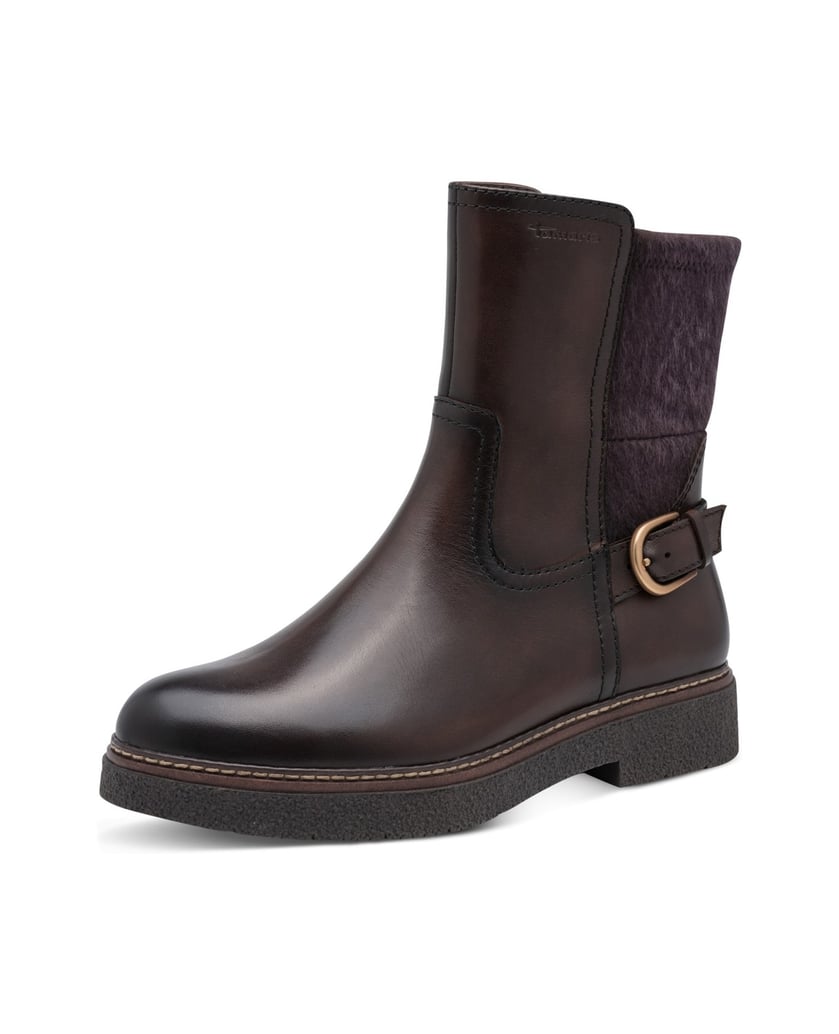 TAMARIS-Stiefelette-braun-kombiniert