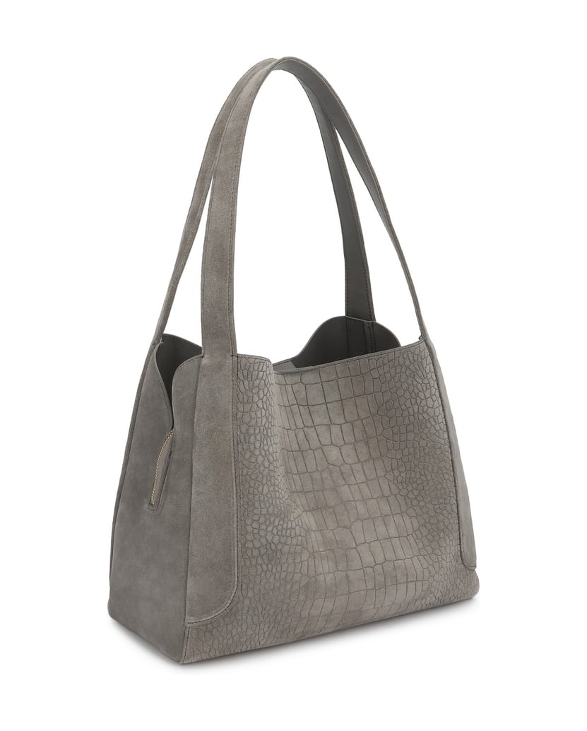 Kazar-Grey-nubuck-shoulder-bags-with-embossing-šedá