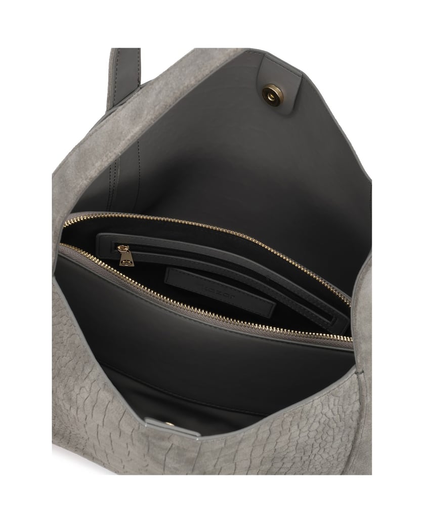 Kazar-Grey-nubuck-shoulder-bags-with-embossing-šedá