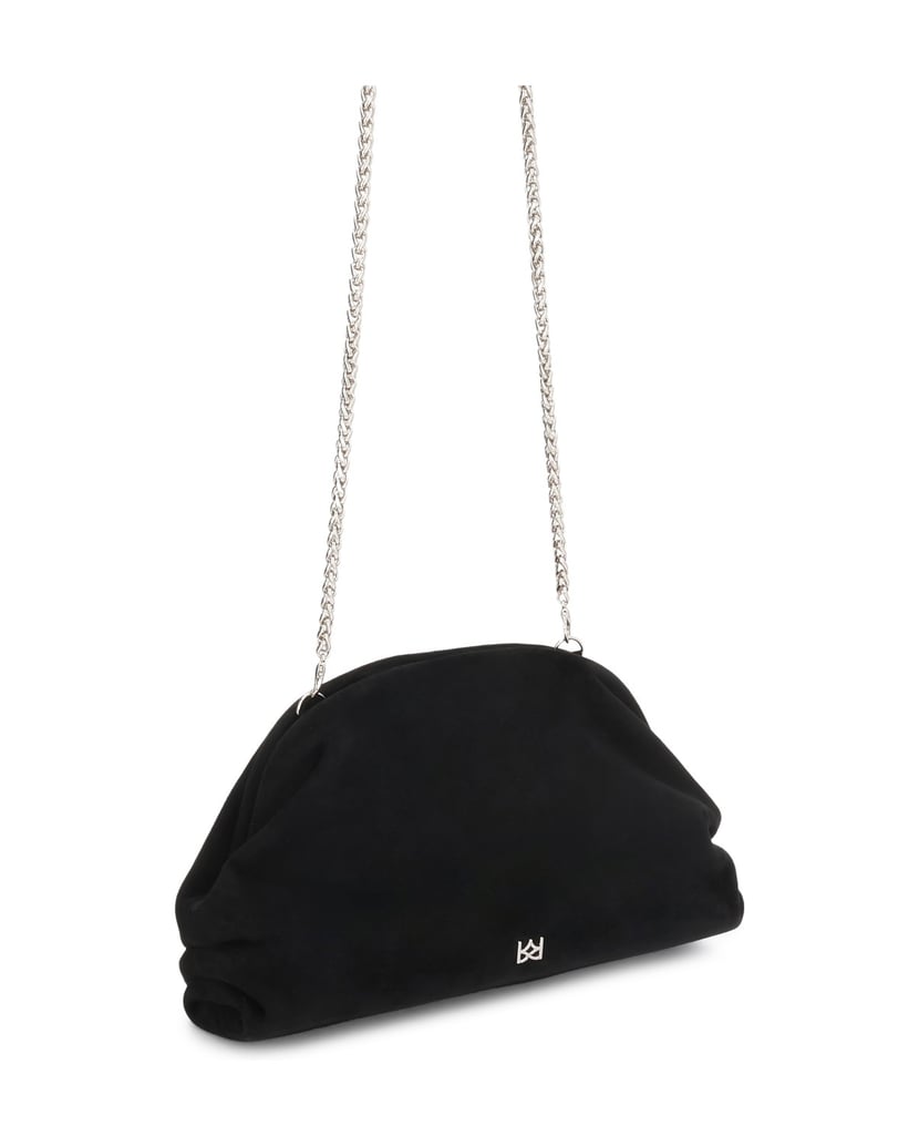 Kazar-Evening-suede-pouch-bags-čierna
