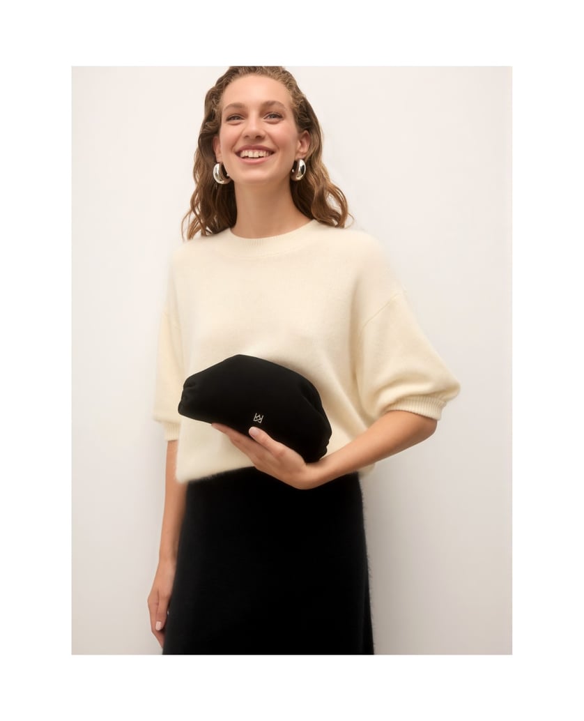 Kazar-Evening-suede-pouch-bags-čierna