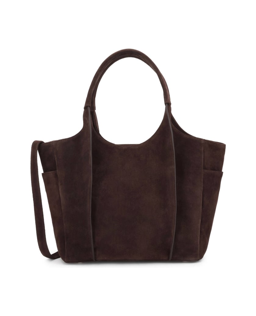 Kazar-Dark-brown-suede-shopper-with-side-pockets-tmavá-hnedá