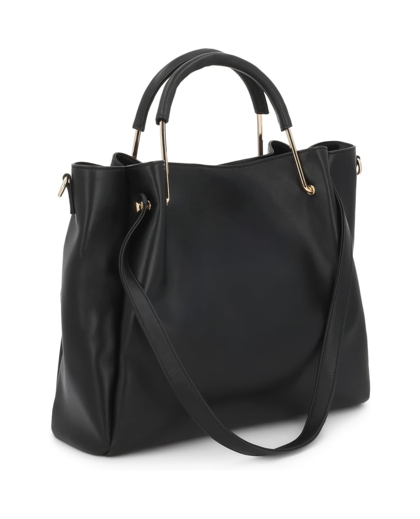 Kazar-Black-leather-shopper-bag-with-gold-details-čierna