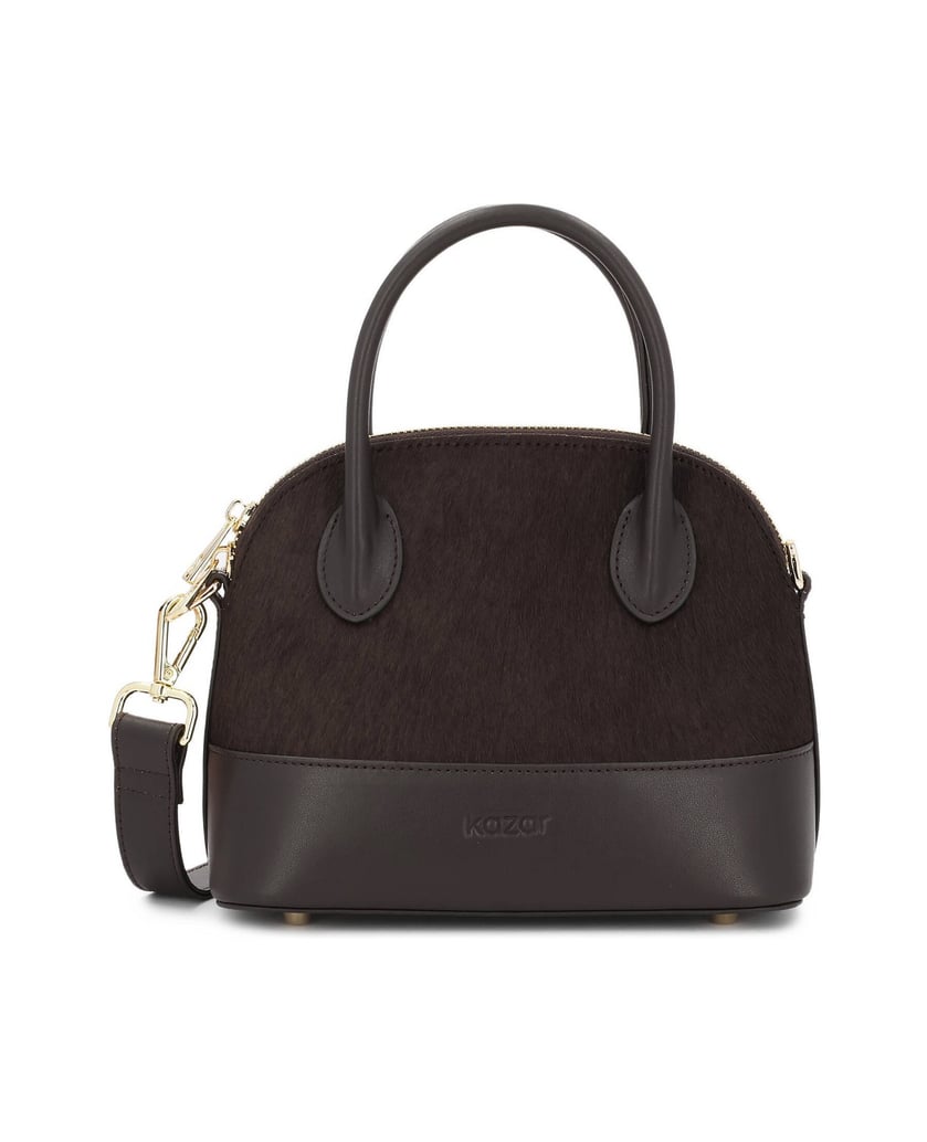 Kazar-Rigid-top-handle-bag-for-the-hand-and-on-the-arm-tmavá-hnedá