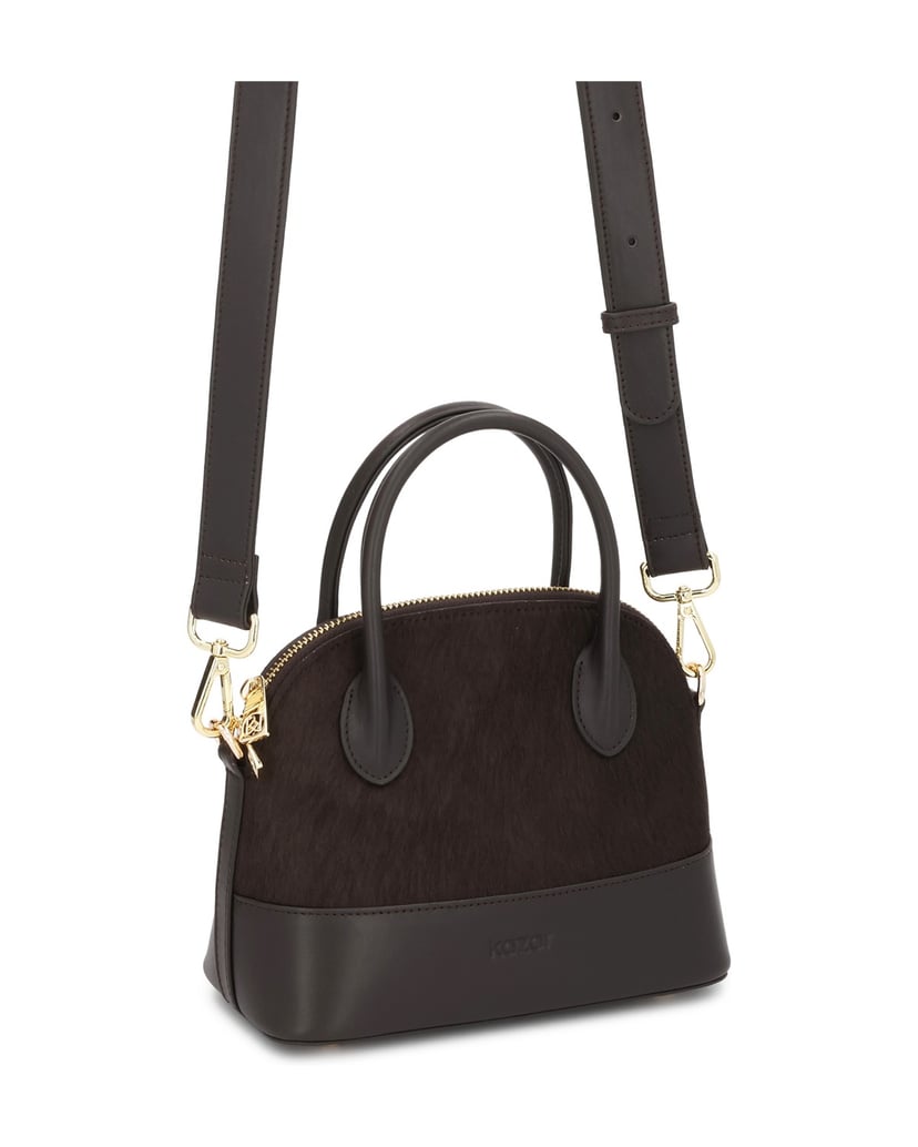 Kazar-Rigid-top-handle-bag-for-the-hand-and-on-the-arm-tmavá-hnedá