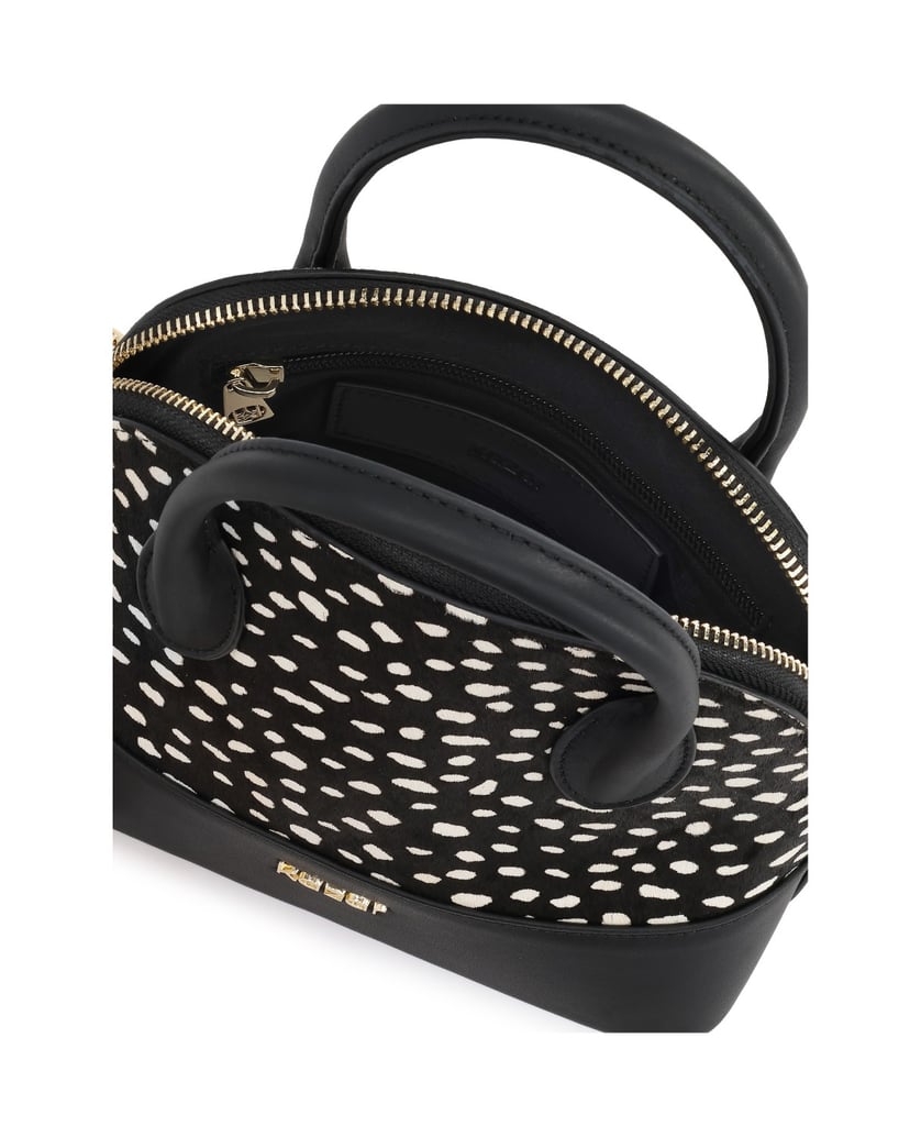 Kazar-Bags-in-the-form-of-a-stiff-polka-dot-chest-čierna