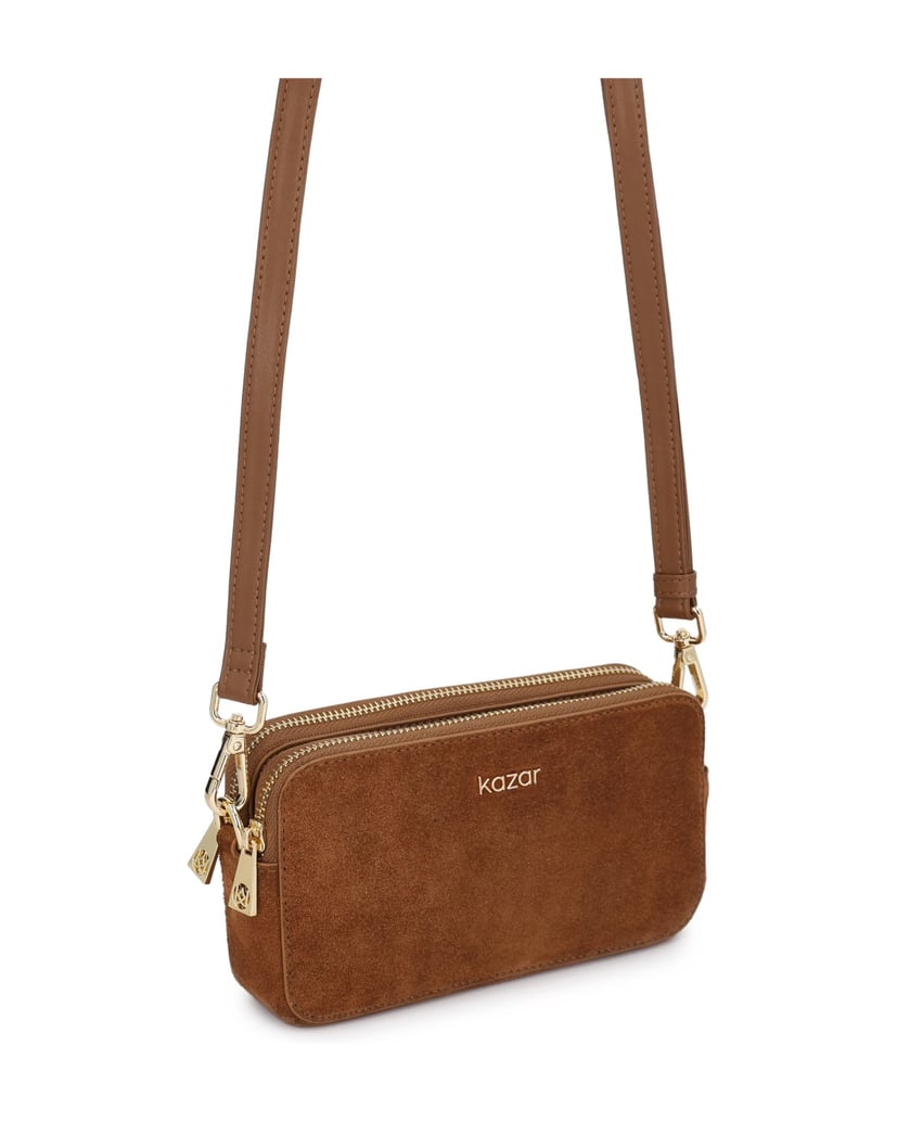 Kazar-Suede-messenger-bag-on-belt-velbloudí