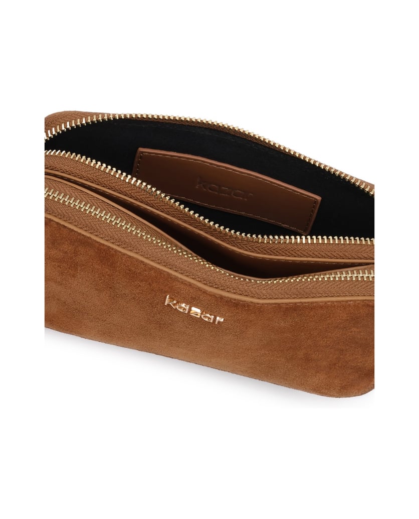 Kazar-Suede-messenger-bag-on-belt-velbloudí
