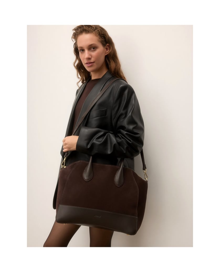 Kazar-Large-dark-brown-suede-and-genuine-leather-bag-tmavá-hnedá