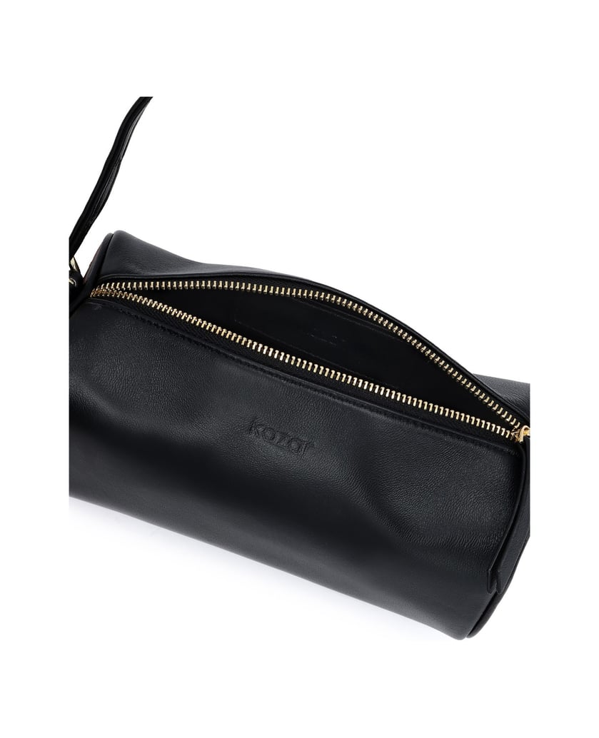 Kazar-Black-cylindrical-bag-made-of-genuine-leather-čierna