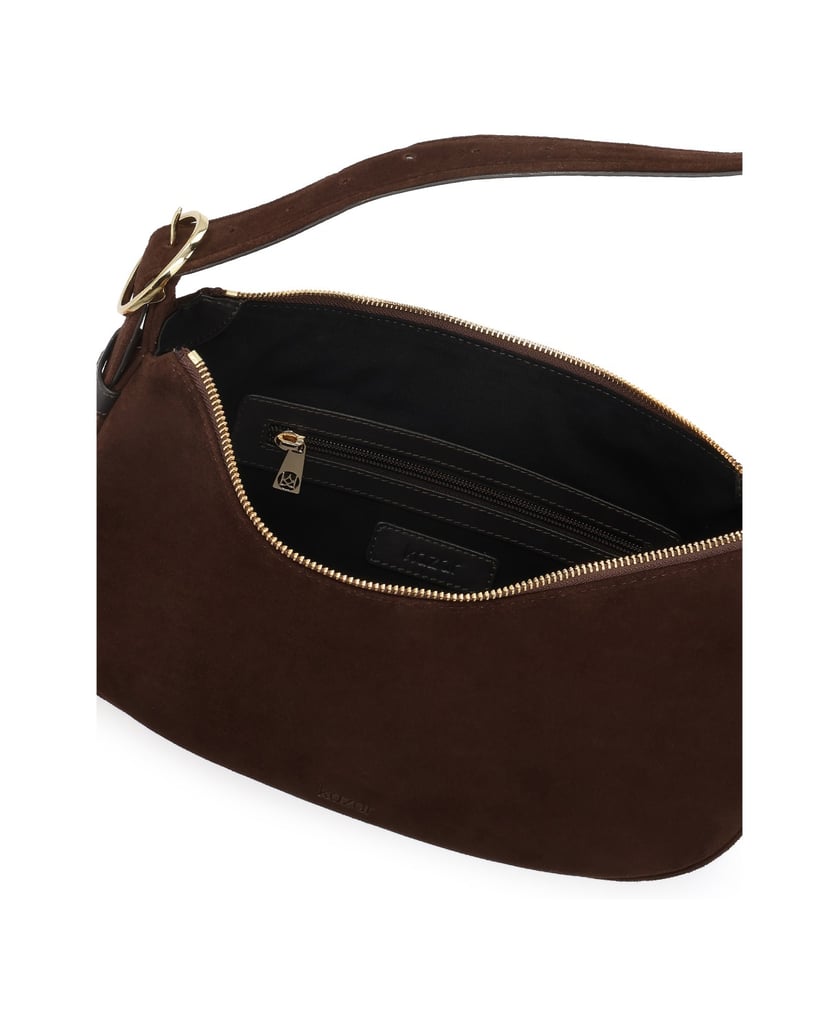 Kazar-Suede-shoulder-bag-with-adjustable-belt-tmavá-hnedá