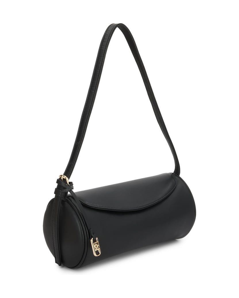 Kazar-Black-monogrammed-cylindrical-bags-čierna
