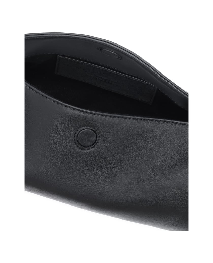 Kazar-Black-monogrammed-cylindrical-bags-čierna