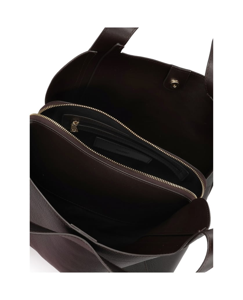 Kazar-Large-dark-brown-leather-shopper-tmavě-hnědá