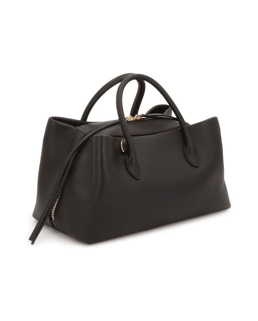Kazar-Dark-brown-leather-bag-with-sculptural-lines-tmavě-hnědá