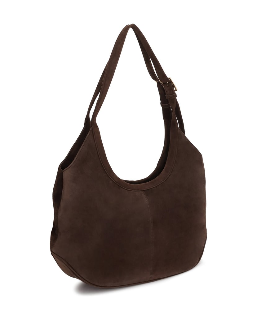 Kazar-Suede-handbag-with-adjustable-handles-on-the-arm-hnedá