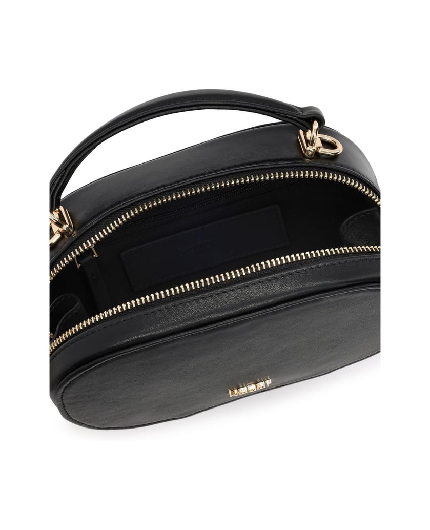 Kazar-Black-oval-bag-with-strap-and-handle-čierna