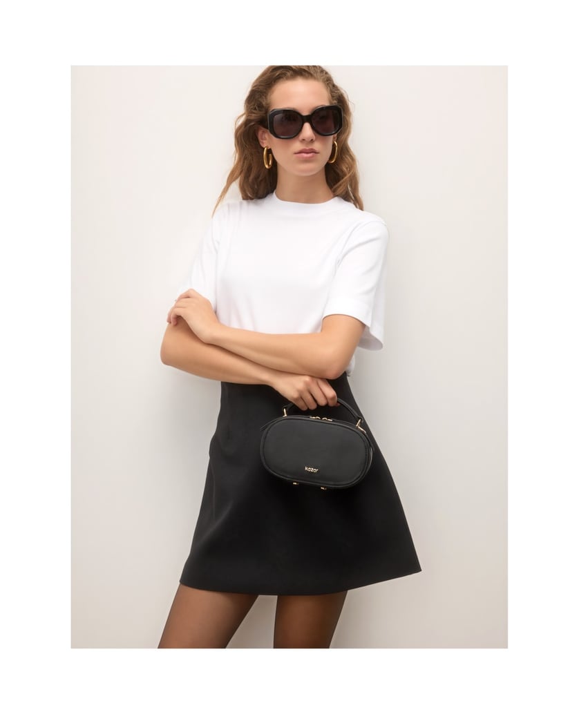 Kazar-Black-oval-bag-with-strap-and-handle-čierna