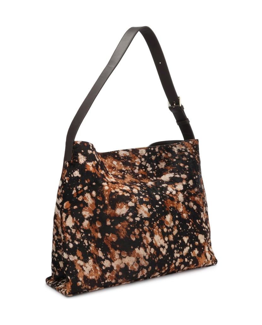 Kazar-EDITIONS-hobo-bag-in-hair-on-leather-with-a-mottled-pattern-barevná