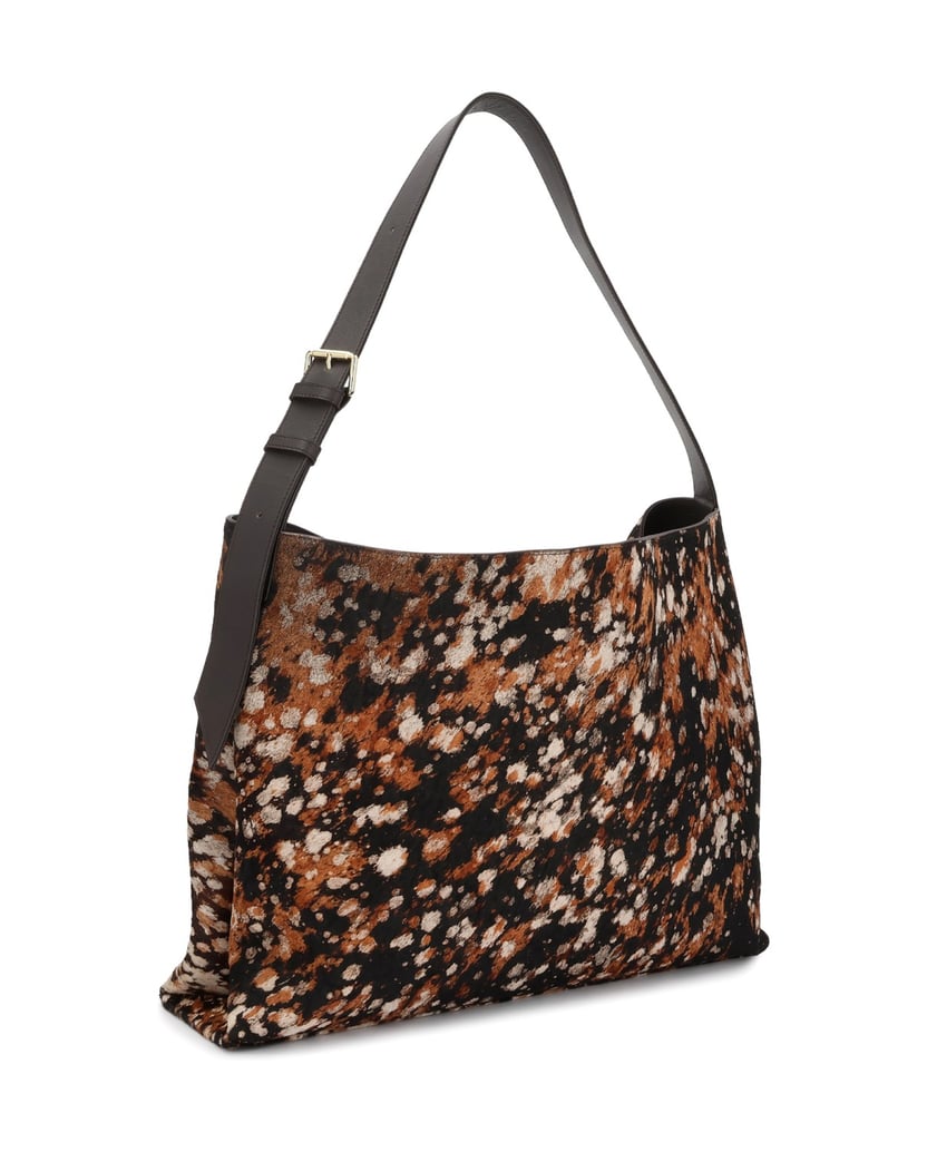 Kazar-EDITIONS-hobo-bag-in-hair-on-leather-with-a-mottled-pattern-barevná