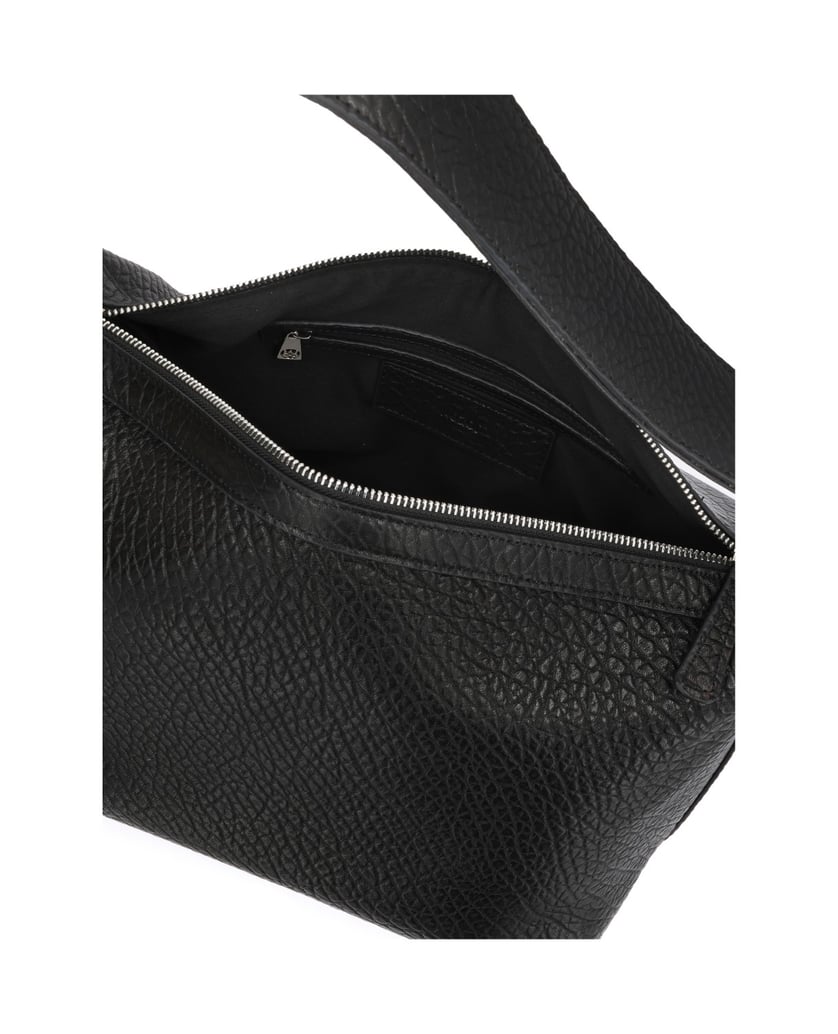 Kazar-Minimalist-shoulder-bag-on-the-arm-in-leather-čierna