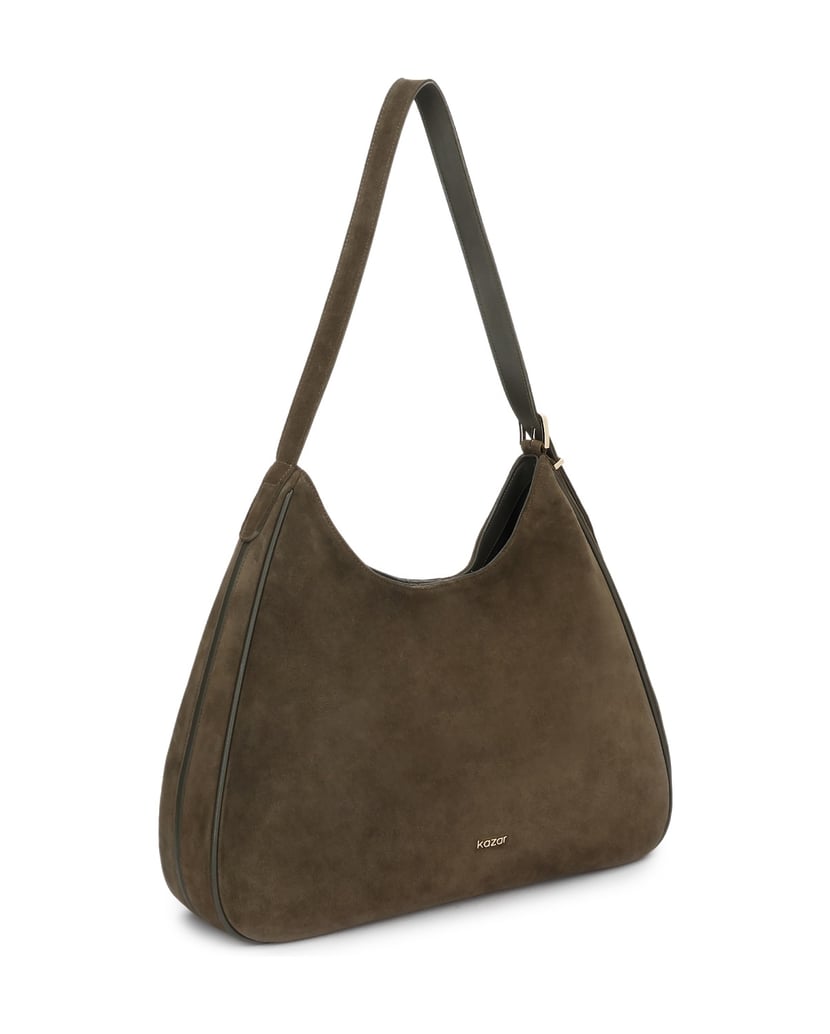 Kazar-Large-suede-shoulder-bags-with-adjustable-straps-zelená