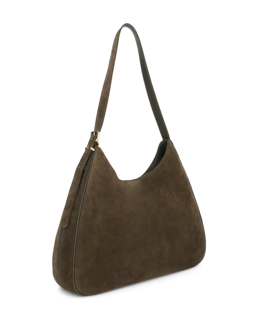 Kazar-Large-suede-shoulder-bags-with-adjustable-straps-zelená