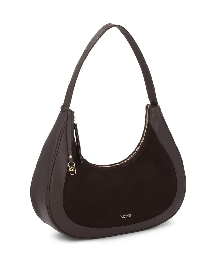 Kazar-Dark-brown-crescent-shaped-hobo-bag-tmavá-hnedá