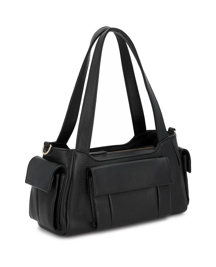 Kazar-Black-shoulder-bags-with-side-pockets-čierna