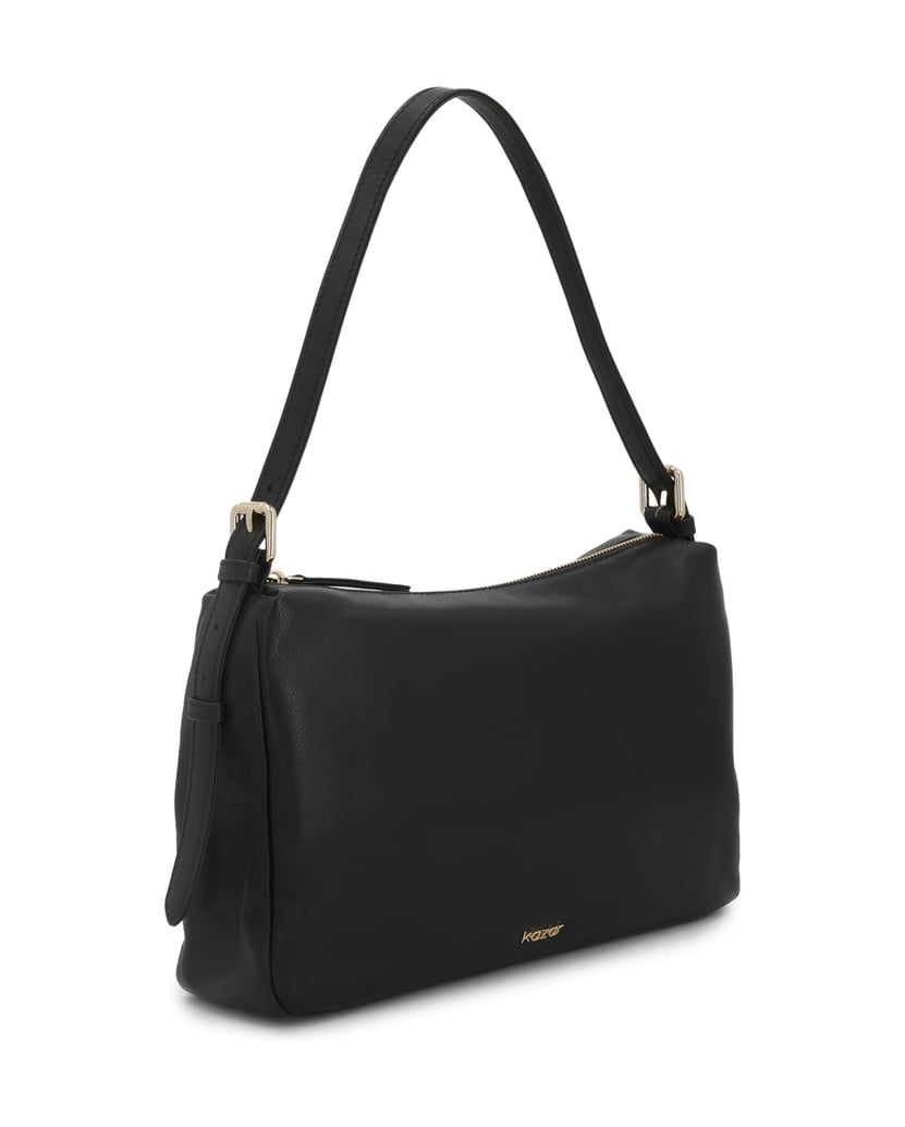 Kazar-Classic-black-smooth-leather-bag-čierna