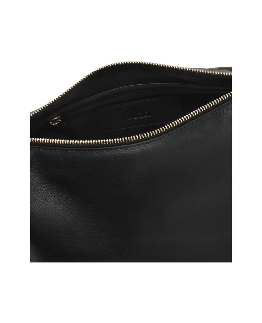 Kazar-Classic-black-smooth-leather-bag-čierna