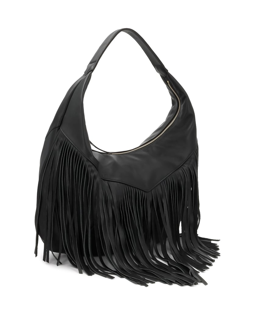 Kazar-Large-black-leather-bag-with-tassels-čierna