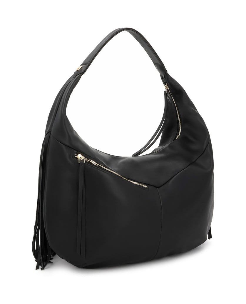 Kazar-Large-black-leather-bag-with-tassels-čierna