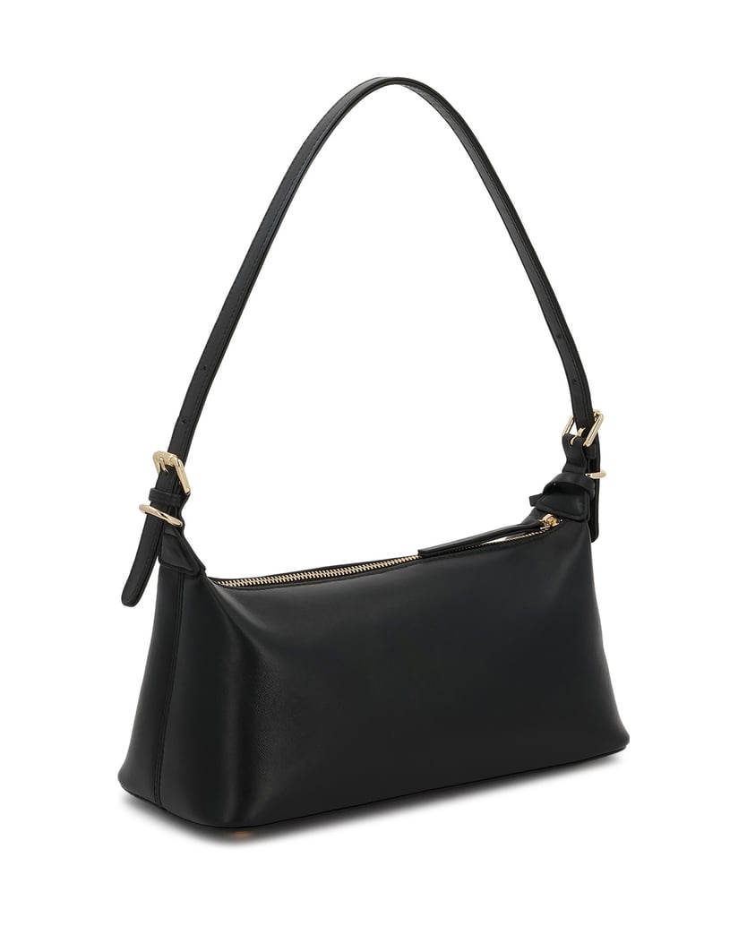 Kazar-Black-shoulderbag-with-an-oblong-line-čierna