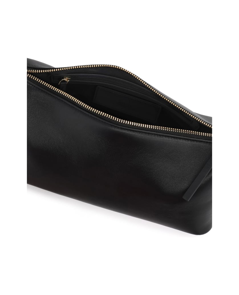 Kazar-Black-shoulderbag-with-an-oblong-line-čierna