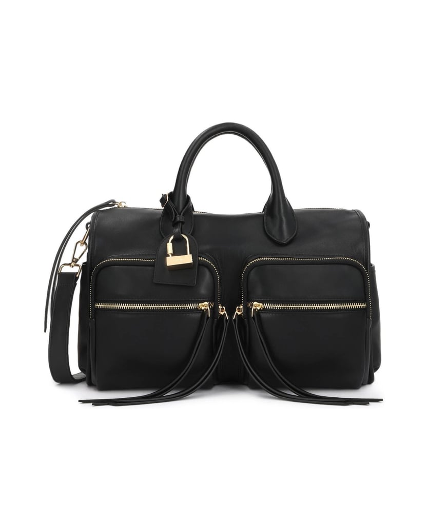 Kazar-Leather-bag-with-detachable-strap-čierna