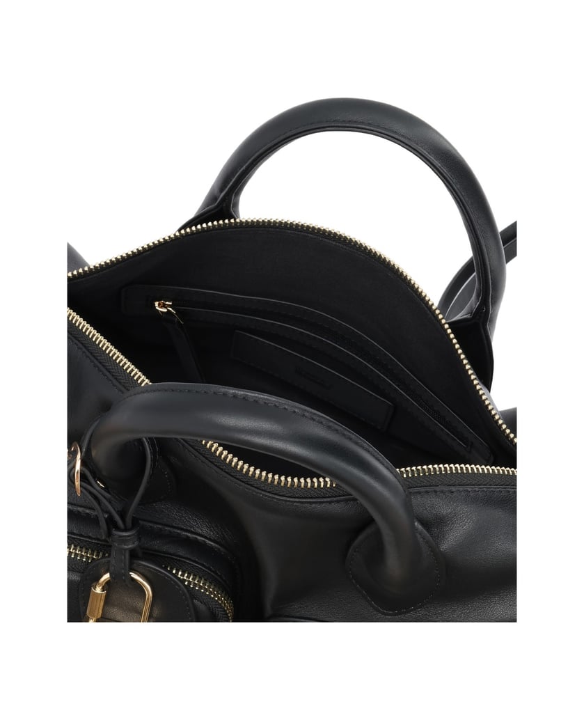 Kazar-Leather-bag-with-detachable-strap-čierna