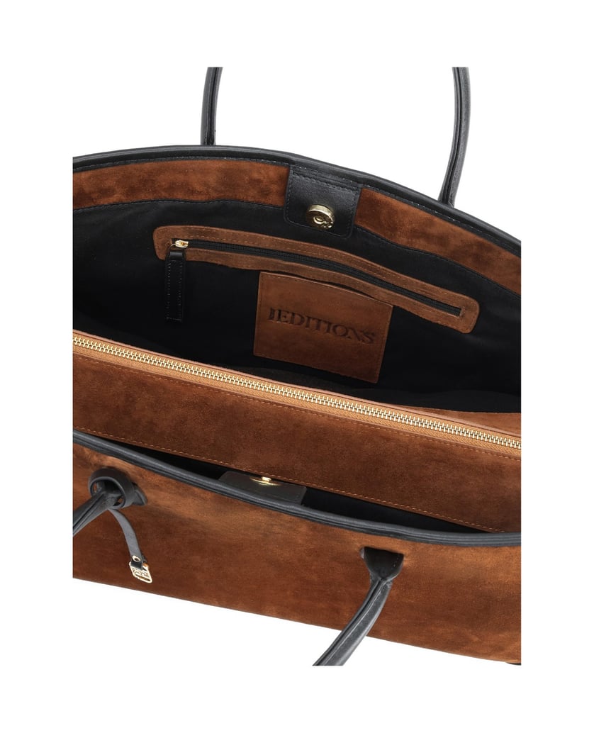 Kazar-Large-suede-bag-with-contrasting-inserts-ťavia